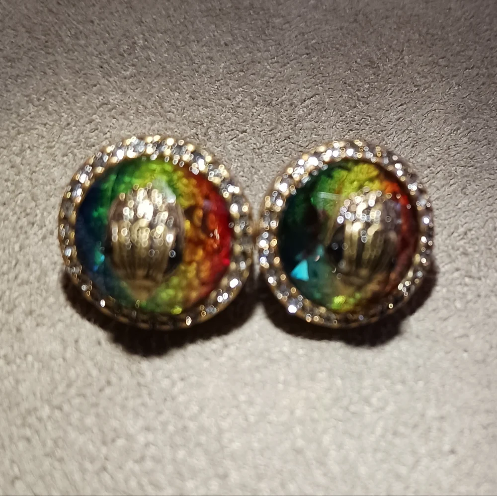 Kurt Geiger London Multi Colored Gold Earrings - Picture 4 of 6